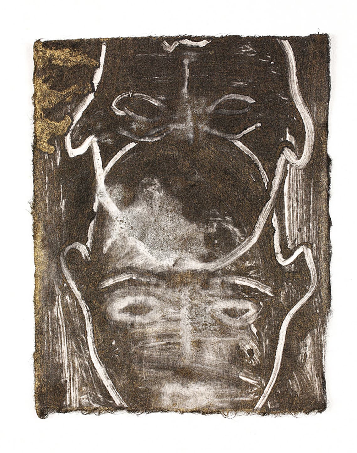 The Triangular-lighted Mellegory (Selected from a series of 300 images), 2014,                                              Monotypes on Korean traditional paper, Varied size
 8