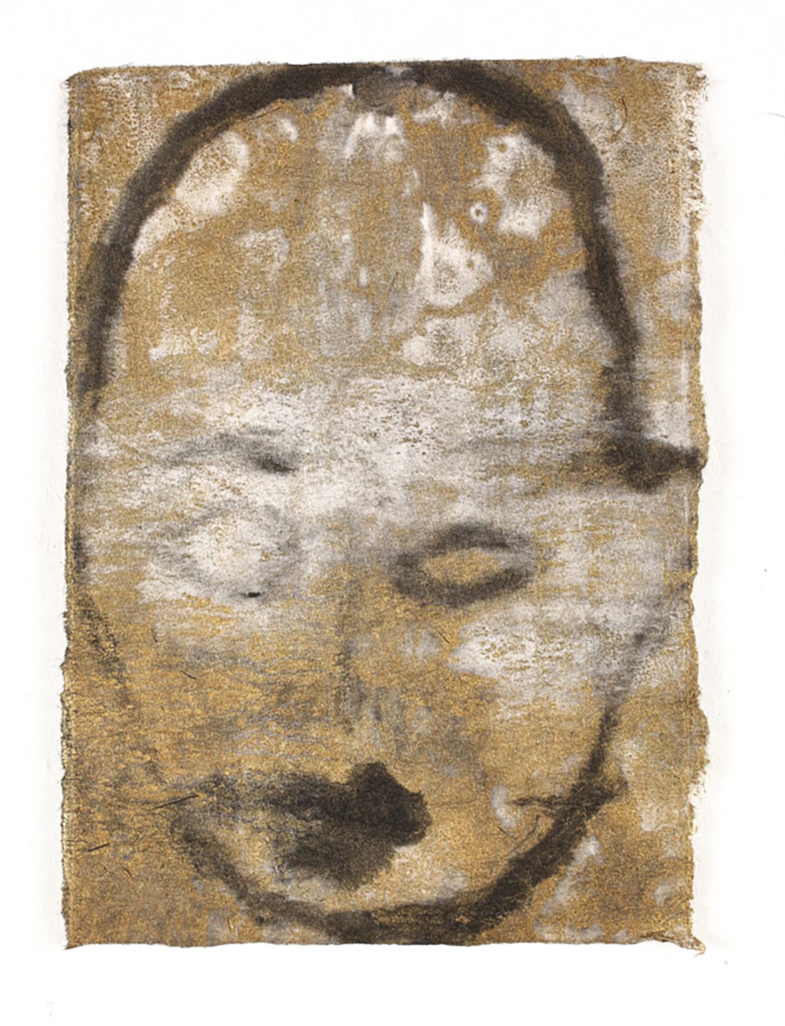 The Triangular-lighted Mellegory (Selected from a series of 300 images), 2014,                                              Monotypes on Korean traditional paper, Varied size
 9