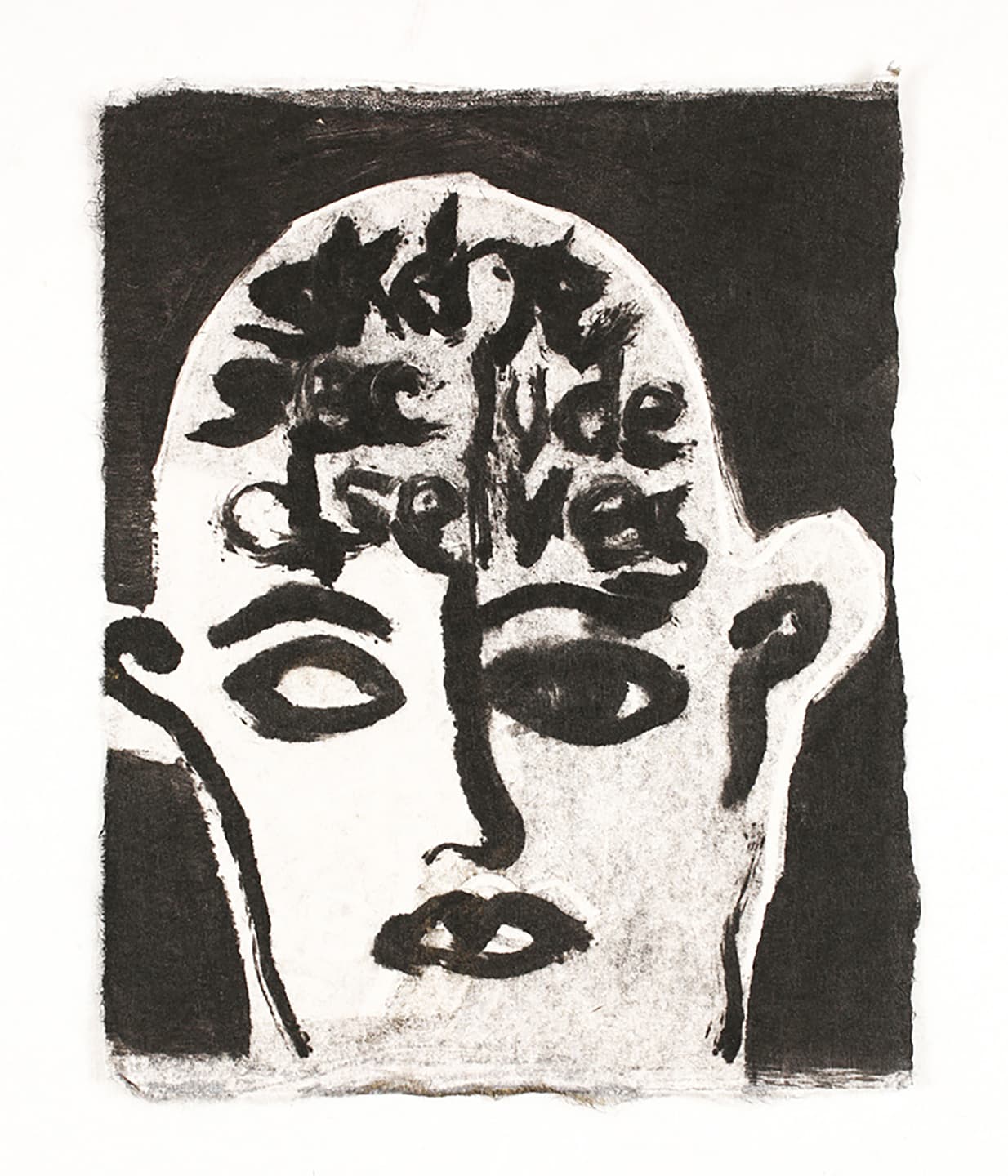 The Triangular-lighted Mellegory (Selected from a series of 300 images), 2014,                                              Monotypes on Korean traditional paper, Varied size
 18