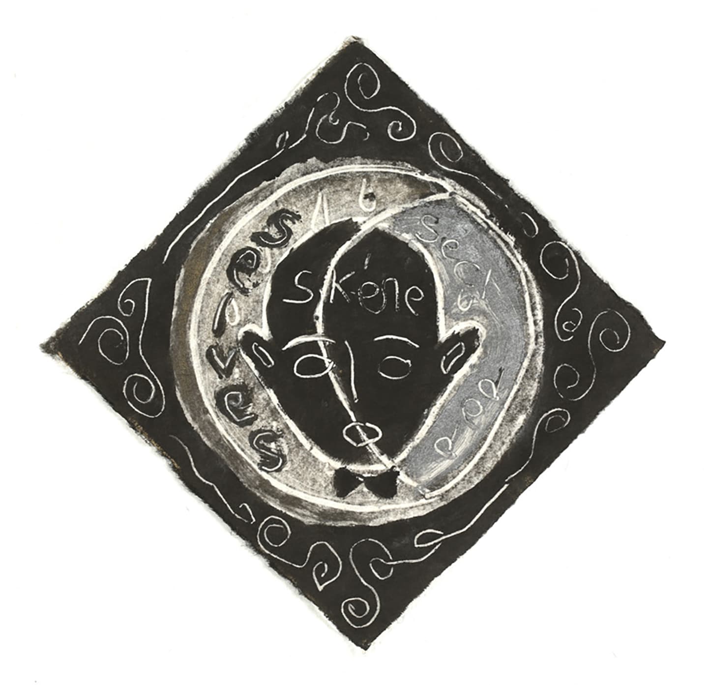 The Triangular-lighted Mellegory (Selected from a series of 300 images), 2014,                                              Monotypes on Korean traditional paper, Varied size
 51