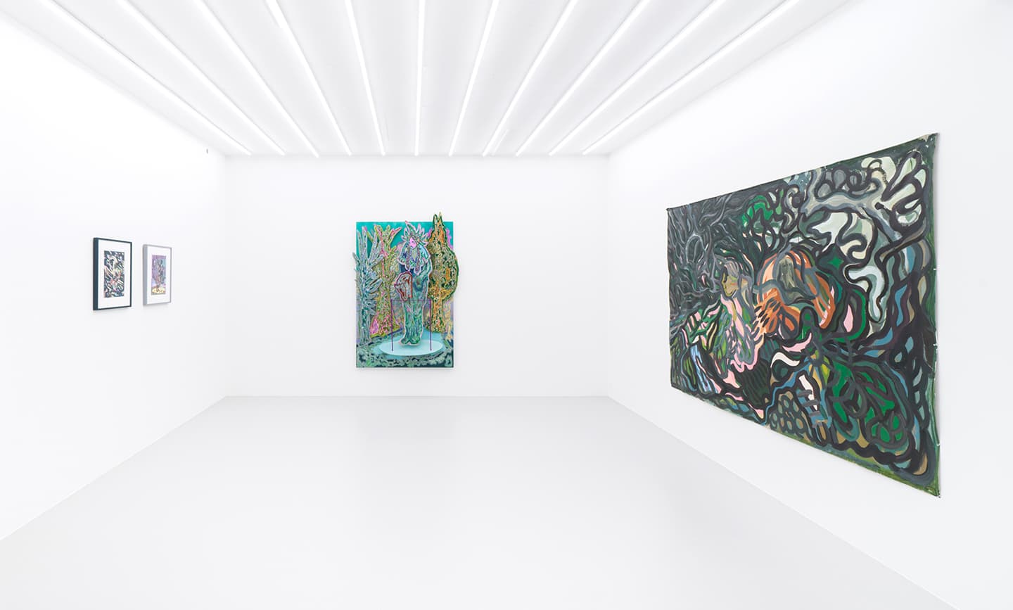 Exhibition views of Far In My Mirror, ThisWeekendRoom 1