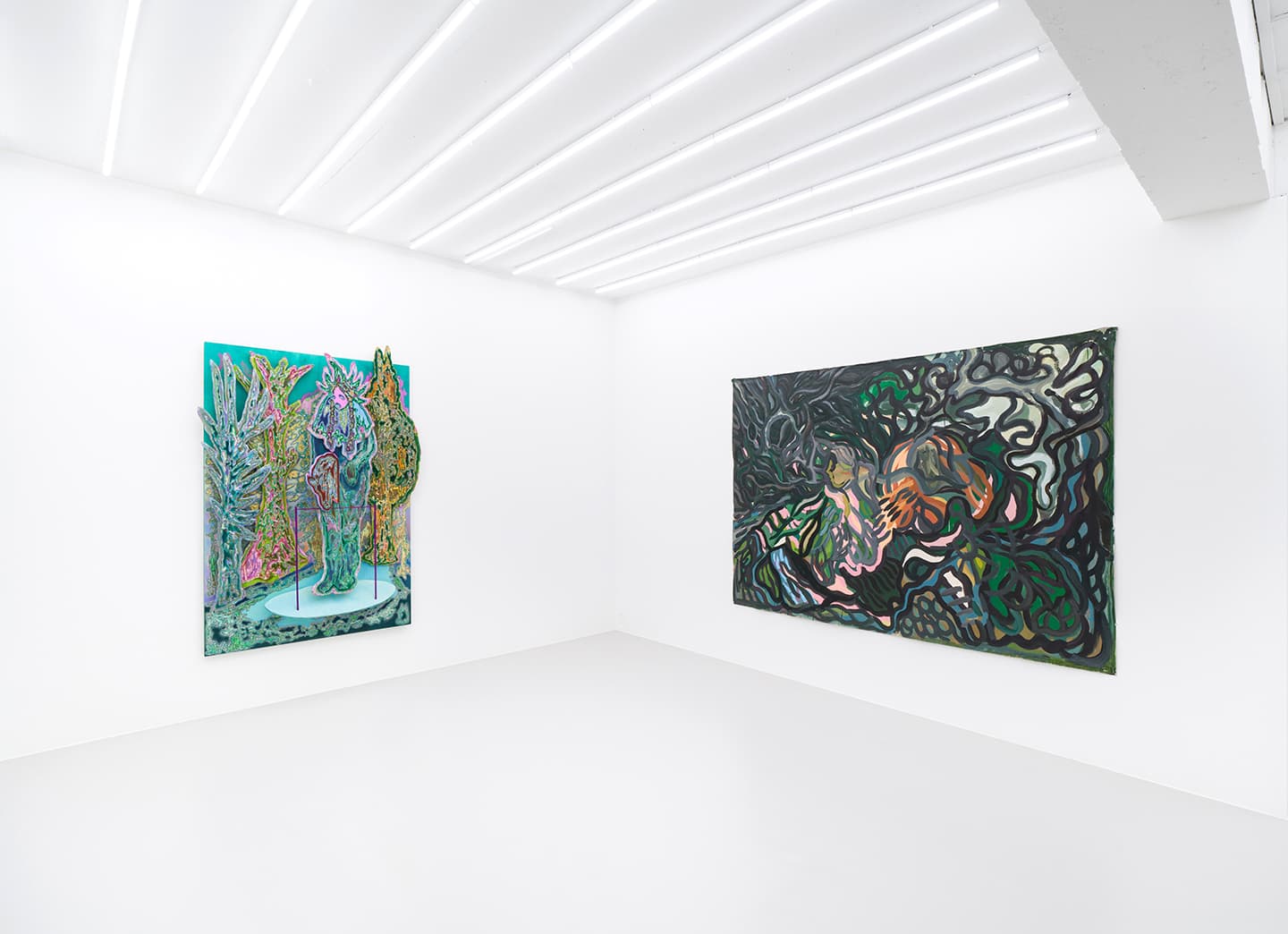 Exhibition views of Far In My Mirror, ThisWeekendRoom 2