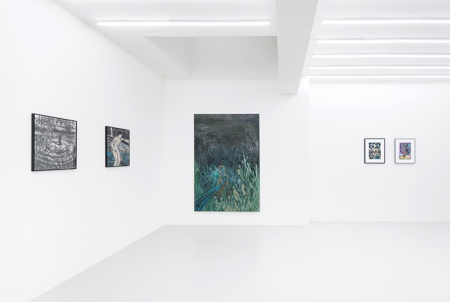 Exhibition views of Far In My Mirror, ThisWeekendRoom 7