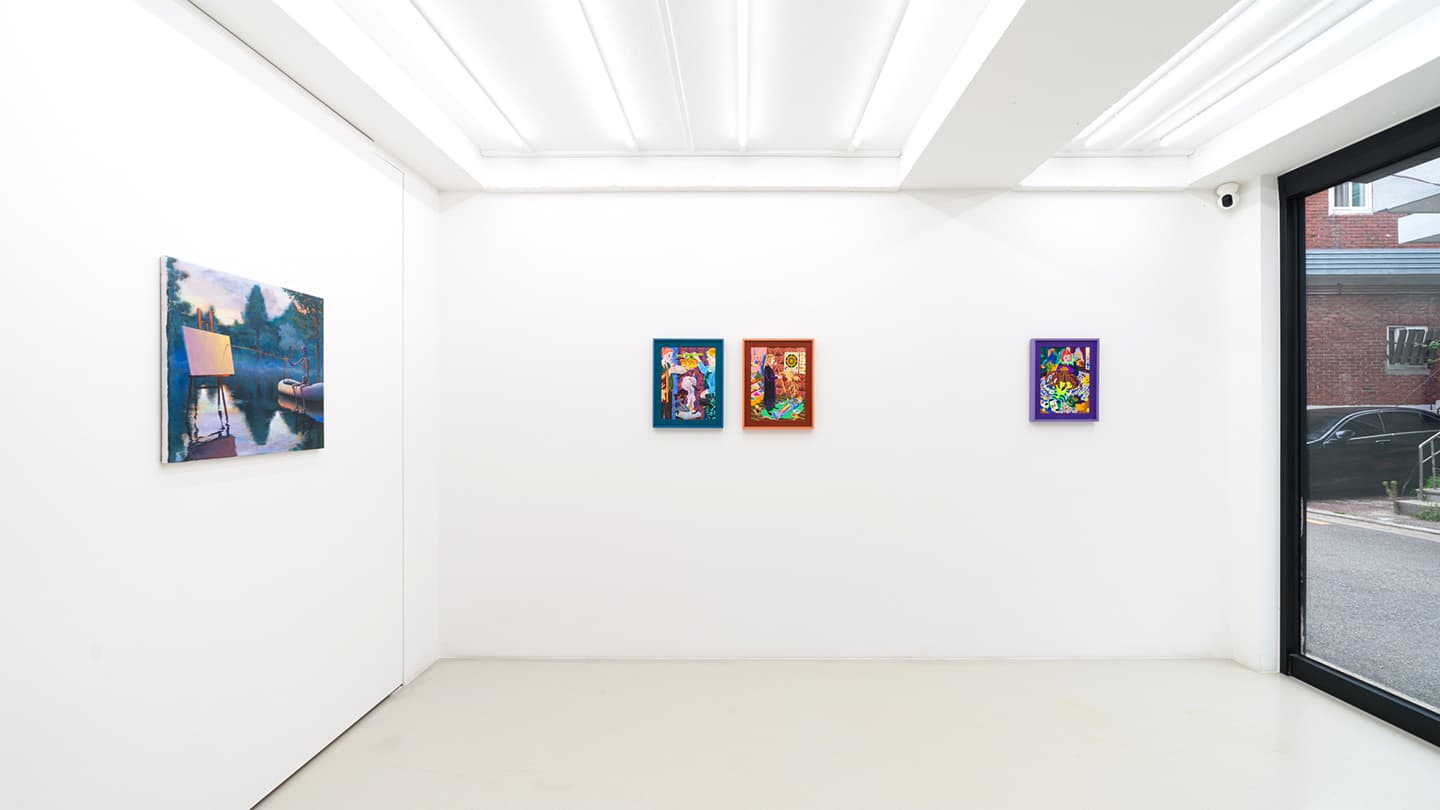 Exhibition views of Oscillate Sequence, ThisWeekendRoom 2